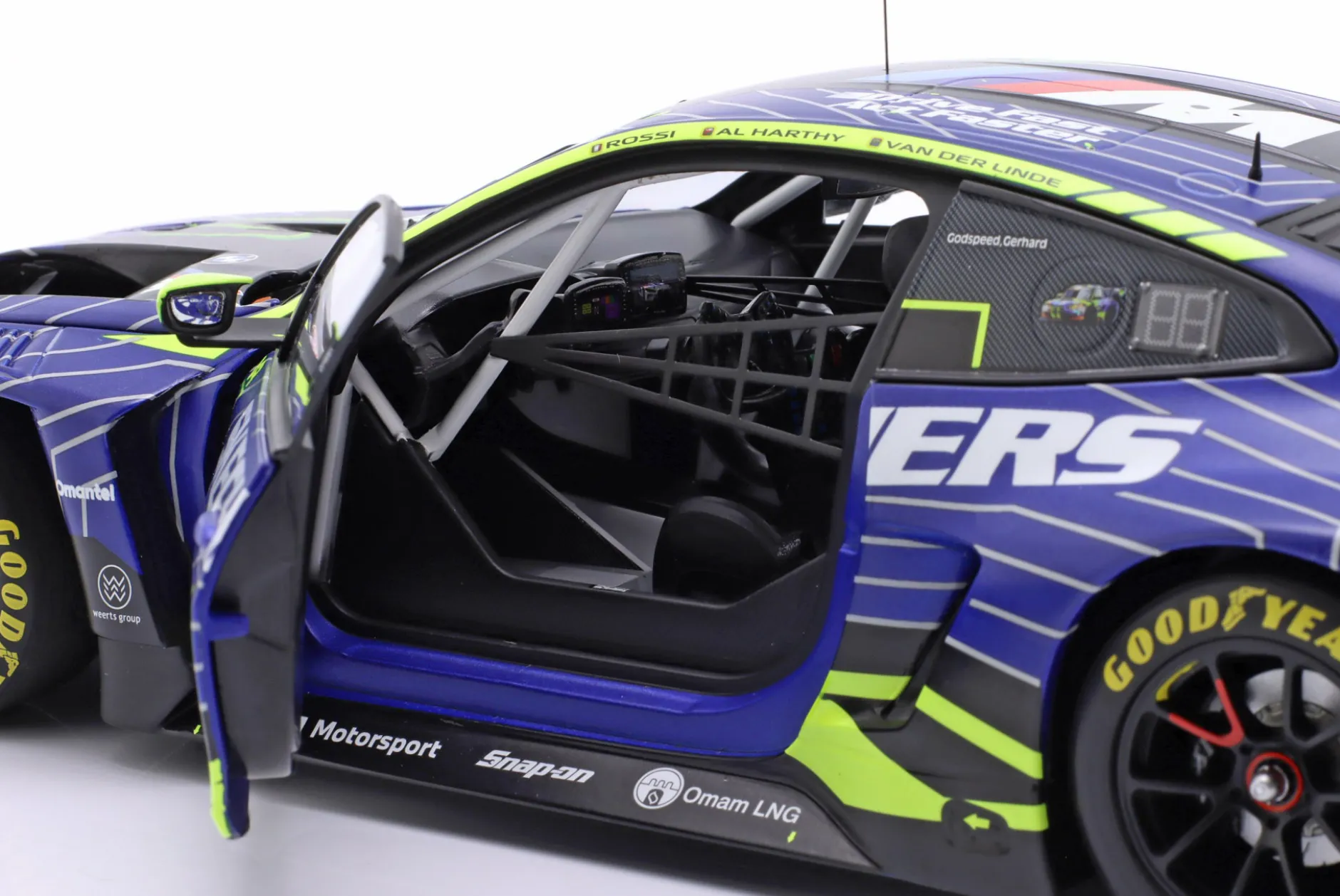 BMW M4 GT3 Evo #46 6h Imola 2025 Rossi, Al Harthy, van der Linde 1:18 Minichamps