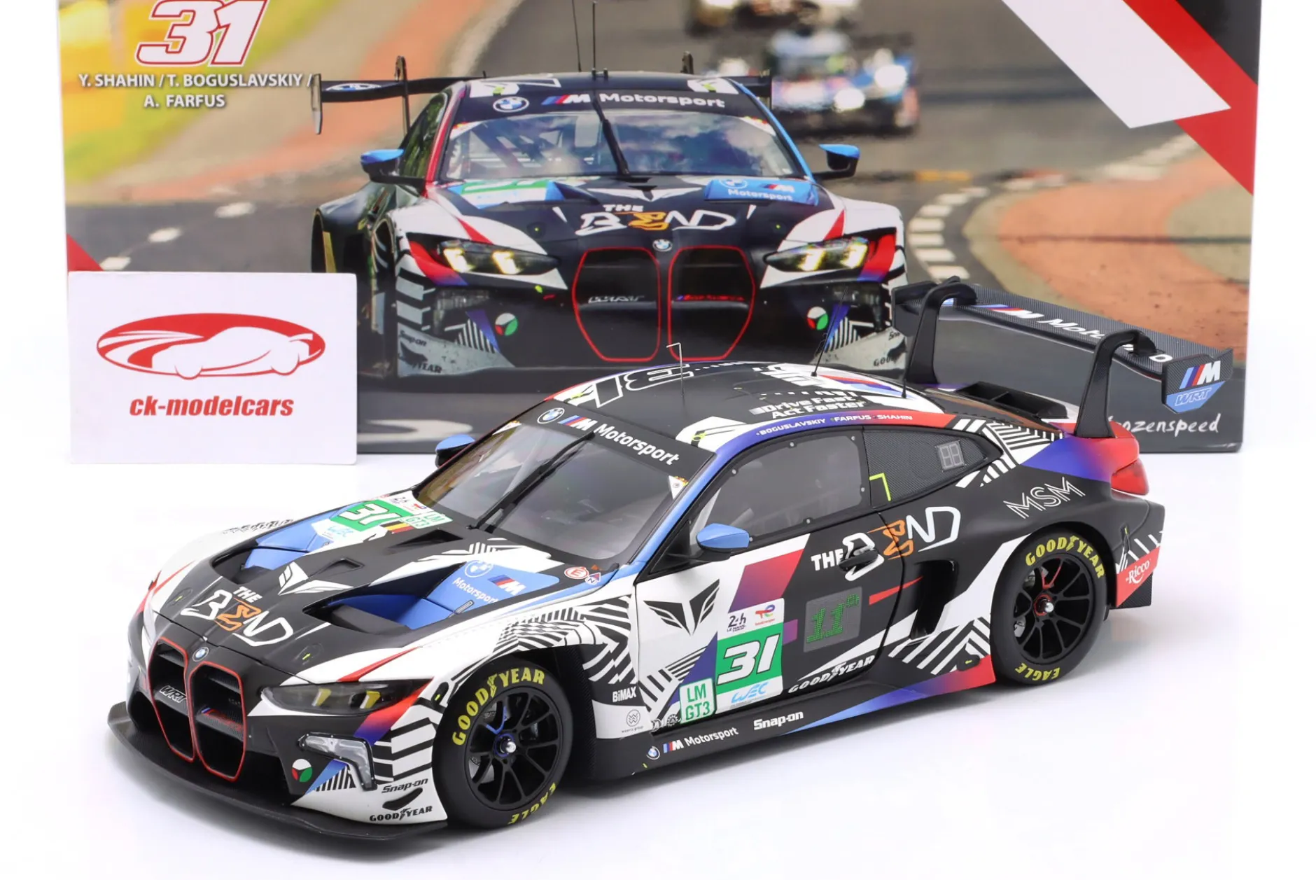 BMW M4 GT3 Evo #31 24h LeMans 2025 The Bend Team WRT 1:18 Minichamps