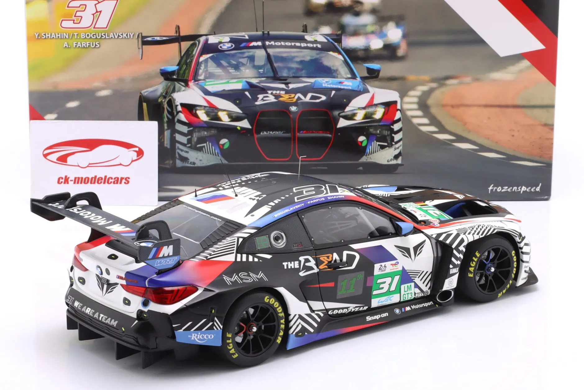 BMW M4 GT3 Evo #31 24h LeMans 2025 The Bend Team WRT 1:18 Minichamps