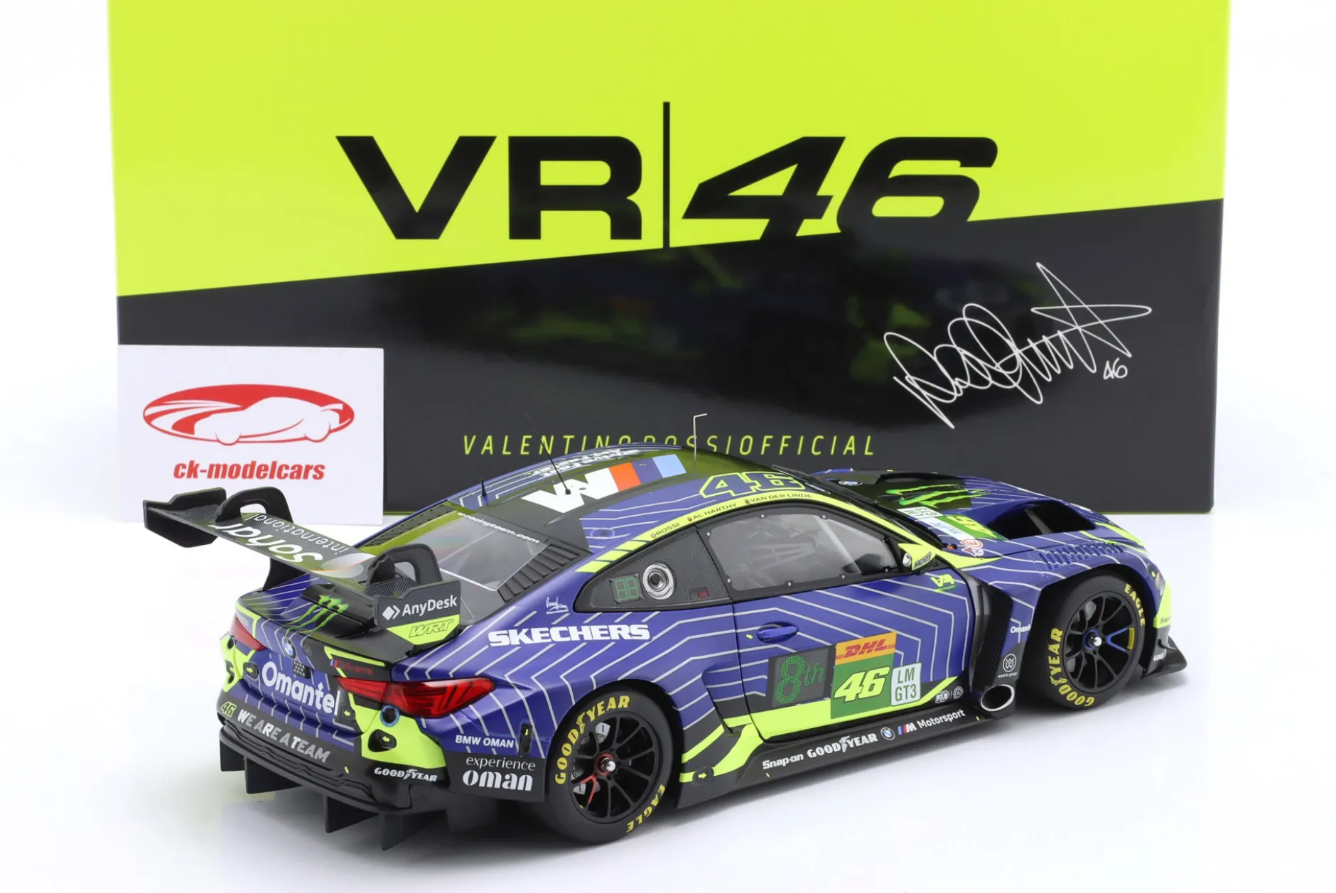 BMW M4 GT3 Evo #46 1812km Katar WEC 2025 Team WRT 1:18 Minichamps