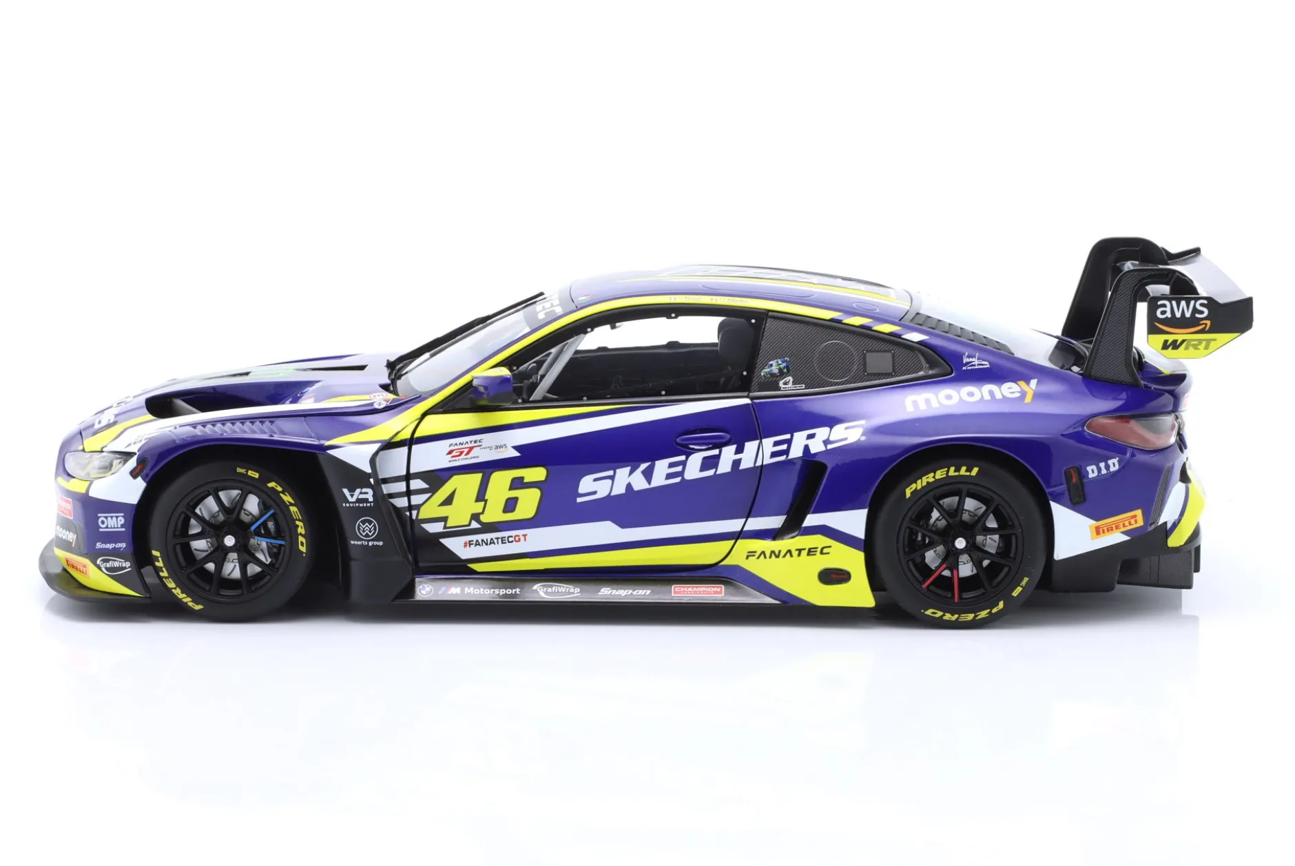 BMW M4 GT3 #46 First Podium GTWCE Brands Hatch 2023 Rossi, Martin 1:18 Minichamps