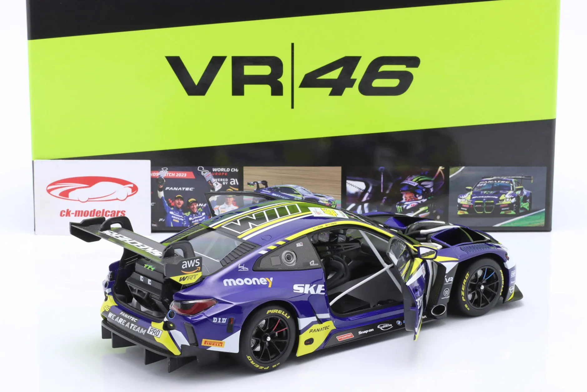 BMW M4 GT3 #46 First Podium GTWCE Brands Hatch 2023 Rossi, Martin 1:18 Minichamps