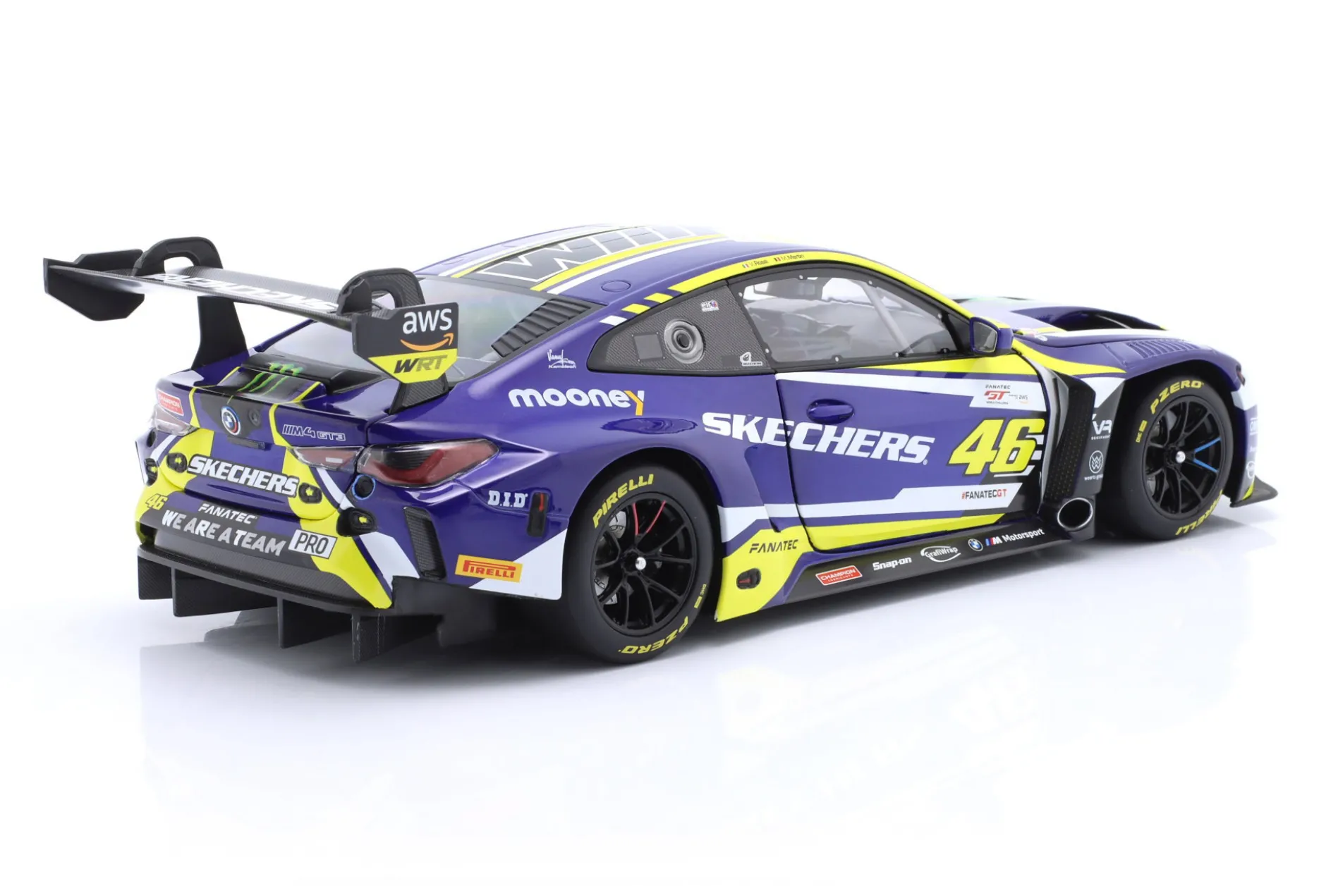 BMW M4 GT3 #46 First Podium GTWCE Brands Hatch 2023 Rossi, Martin 1:18 Minichamps