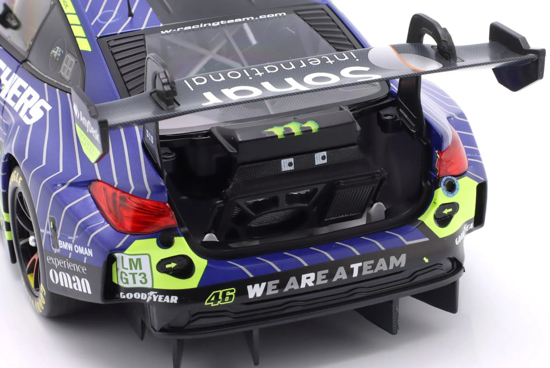 BMW M4 GT3 #46 24h LeMans 2025 Al Harthy, Rossi, van der Linde 1:18 Minichamps