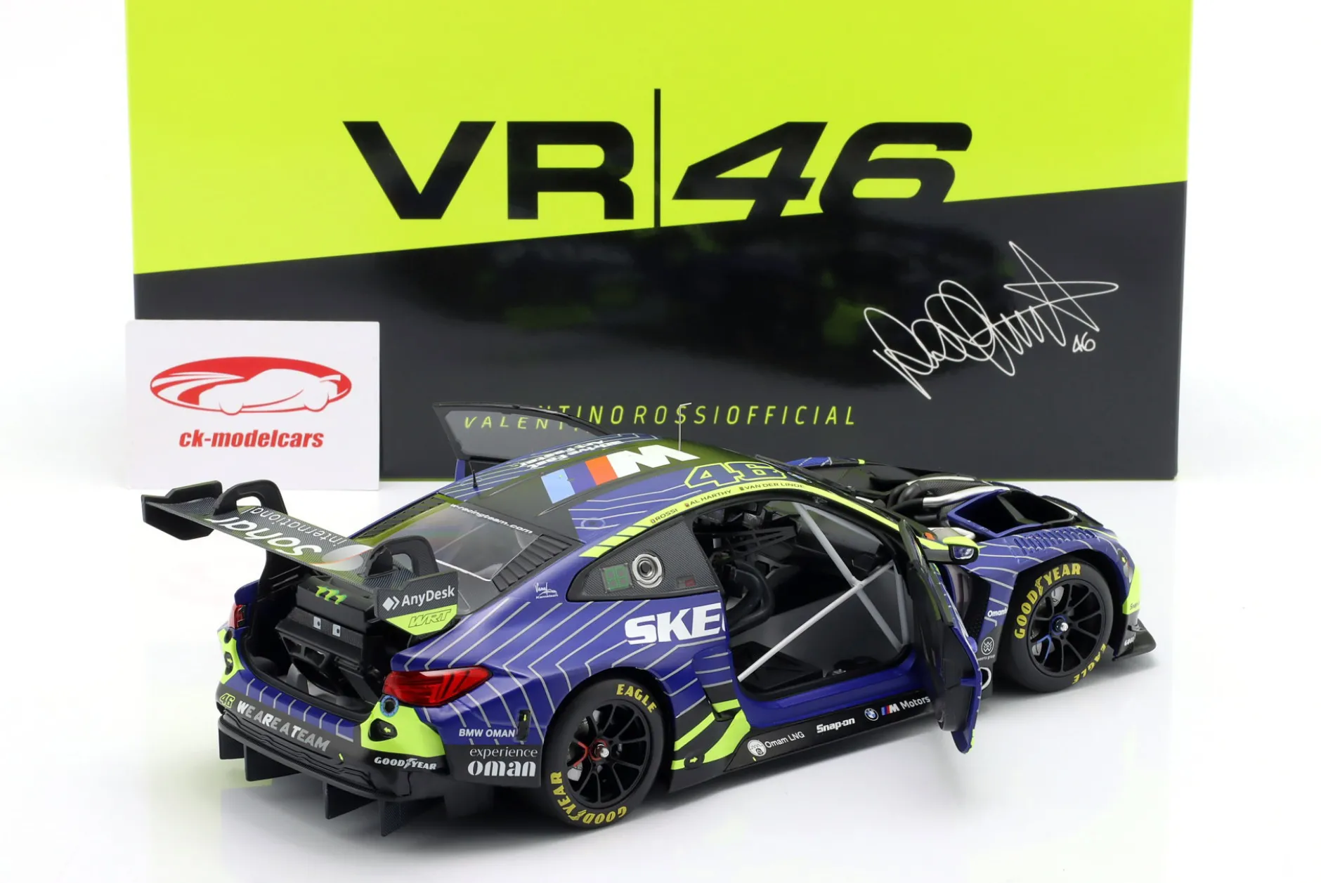 BMW M4 GT3 #46 24h LeMans 2025 Al Harthy, Rossi, van der Linde 1:18 Minichamps