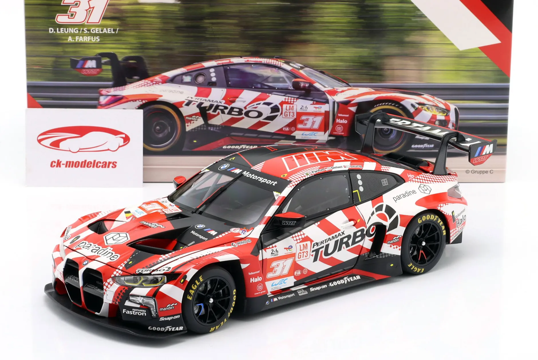 BMW M4 GT3 #31 24h LeMans 2024 Team WRT 1:18 Minichamps