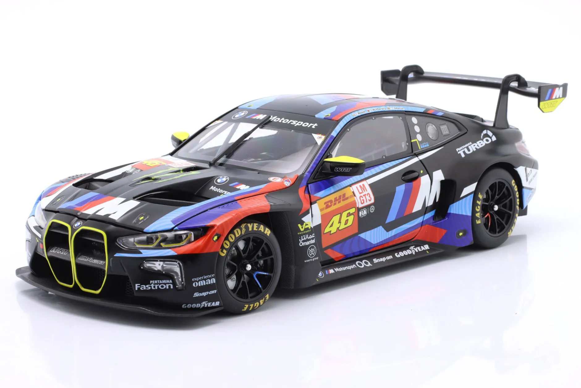 BMW M4 GT3 #46 6h Sao Paulo 2024 Rossi, Al Harty, Martin 1:18 Minichamps