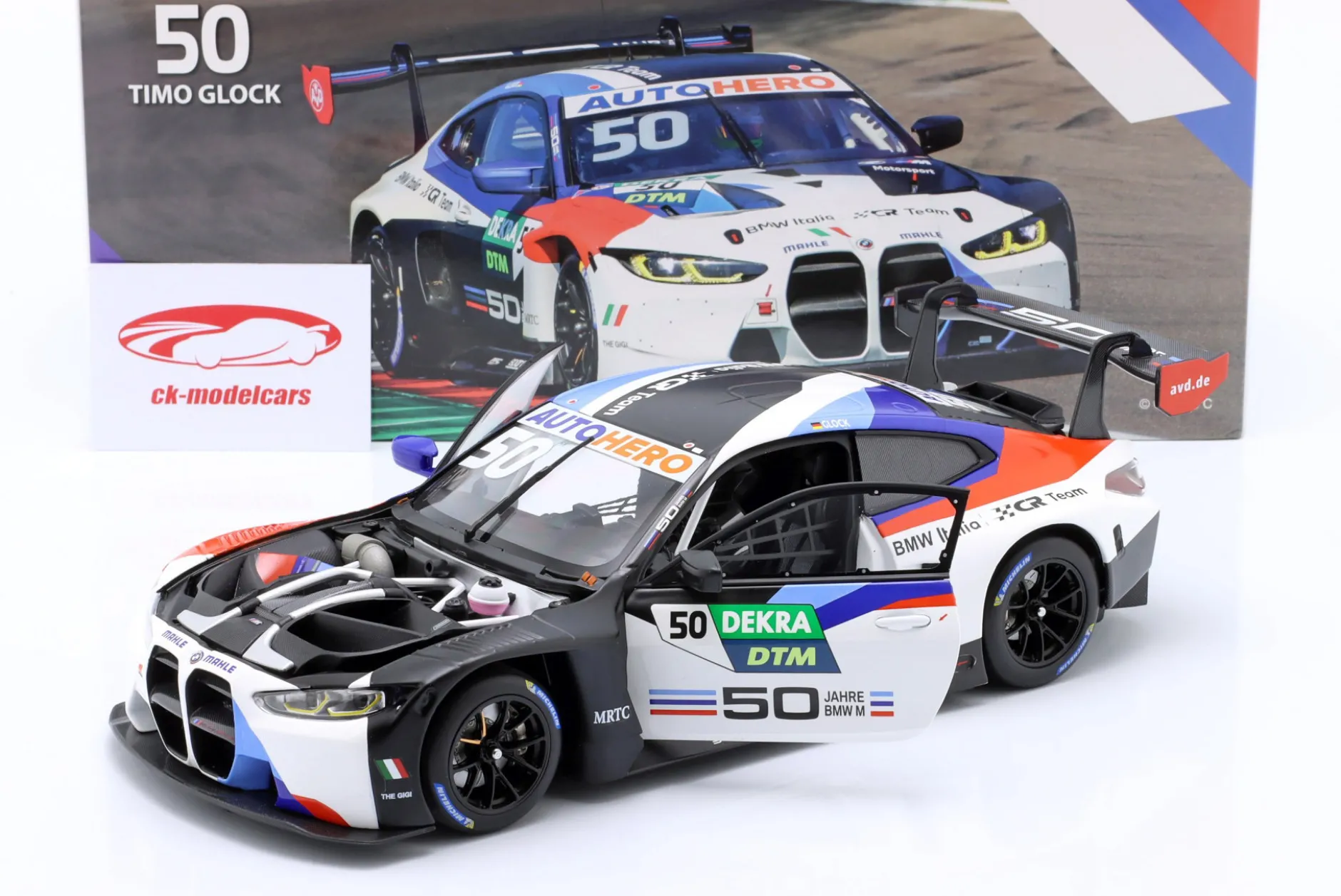BMW M4 GT3 #50 Imola DTM 2022 Timo Glock 1:18 Minichamps