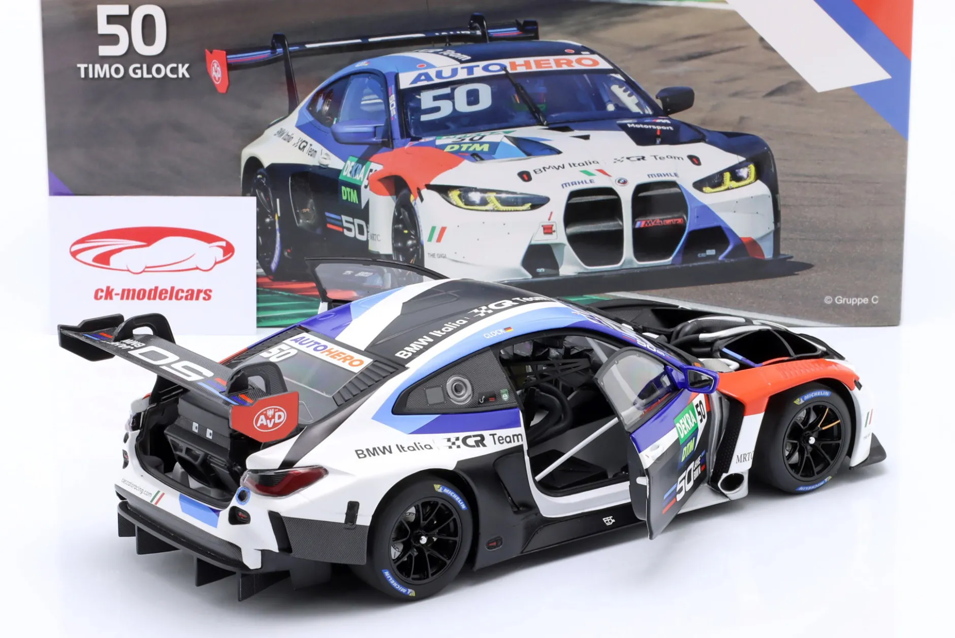 BMW M4 GT3 #50 Imola DTM 2022 Timo Glock 1:18 Minichamps