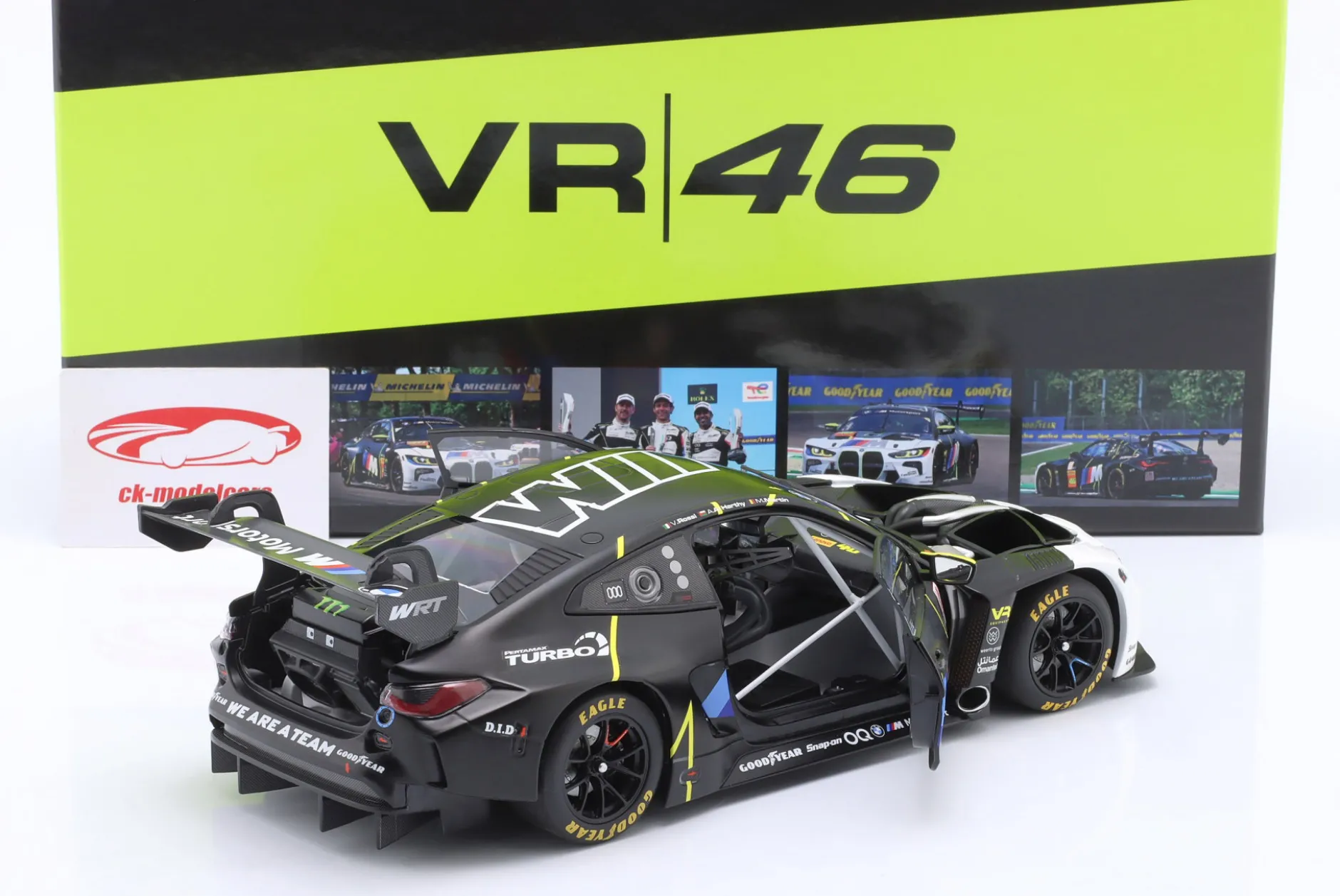 BMW M4 GT3 #46 2nd Imola 2024 Rossi, Martin, AL-Harthy 1:18 Minichamps