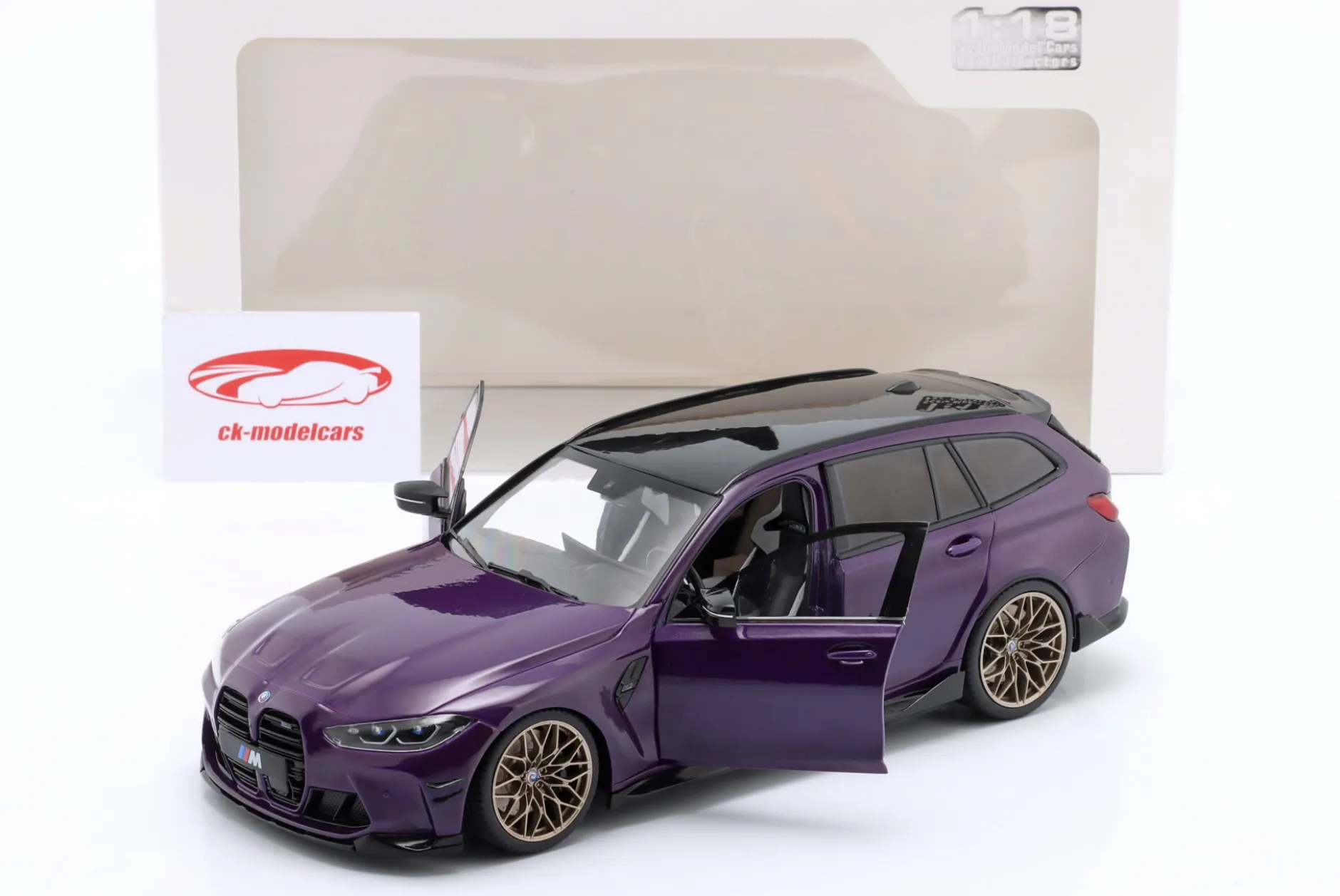 BMW M3 (G81) Touring Baujahr 2024 lila metallic 1:18 Solido