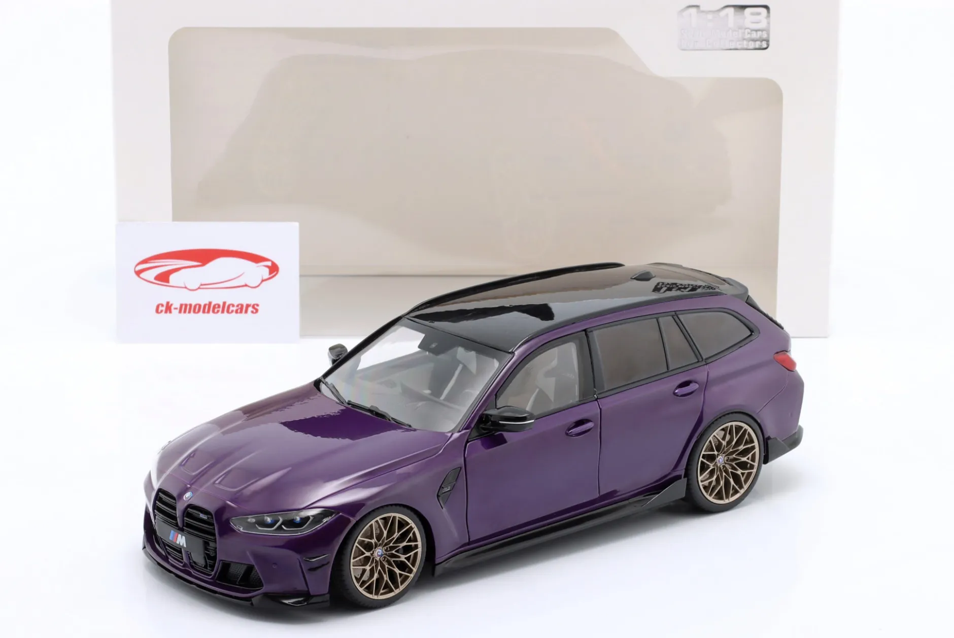 BMW M3 (G81) Touring Baujahr 2024 lila metallic 1:18 Solido
