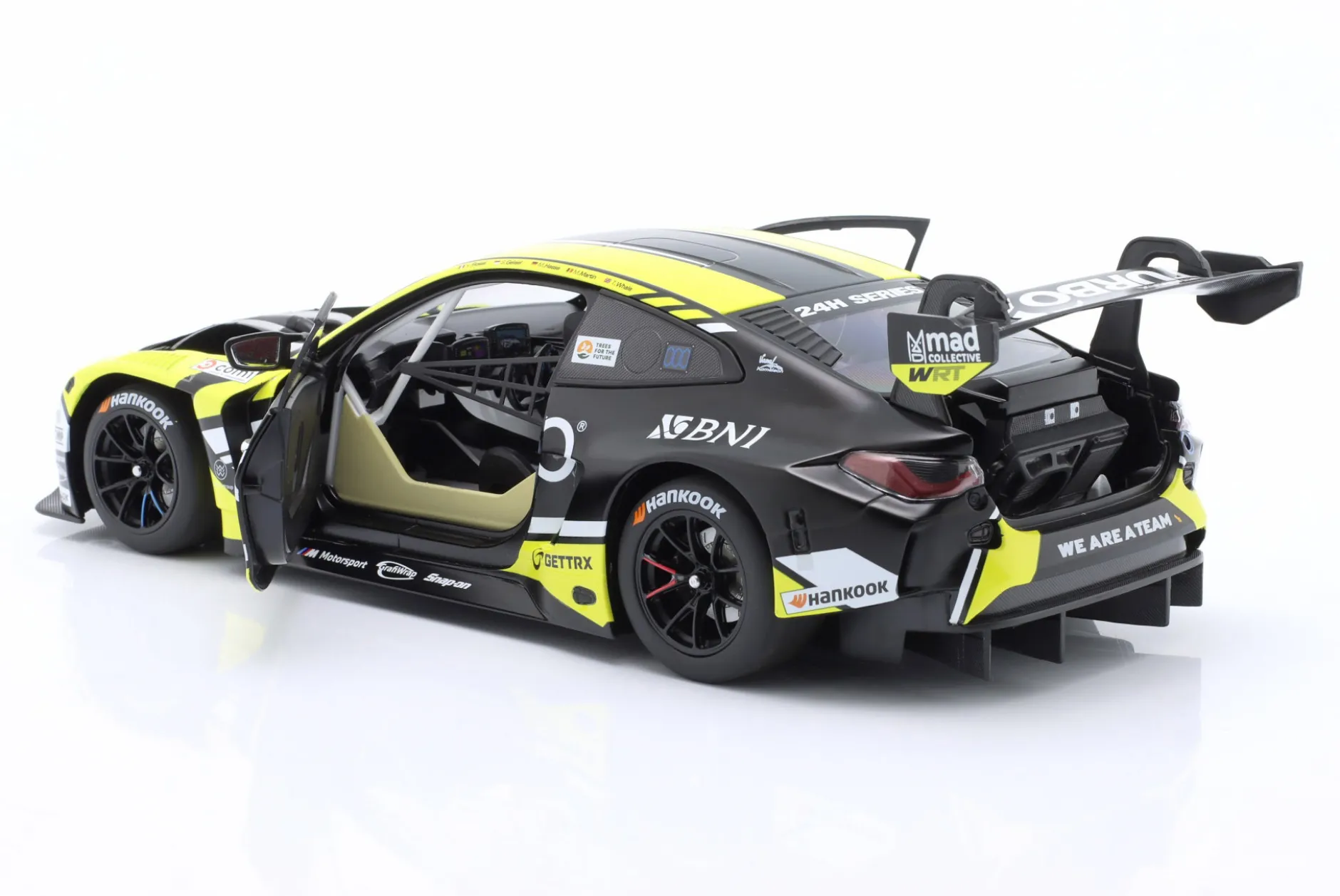 BMW M4 GT3 #46 3rd 24h Dubai 2023 Team WRT Rossi 1:18 Minichamps