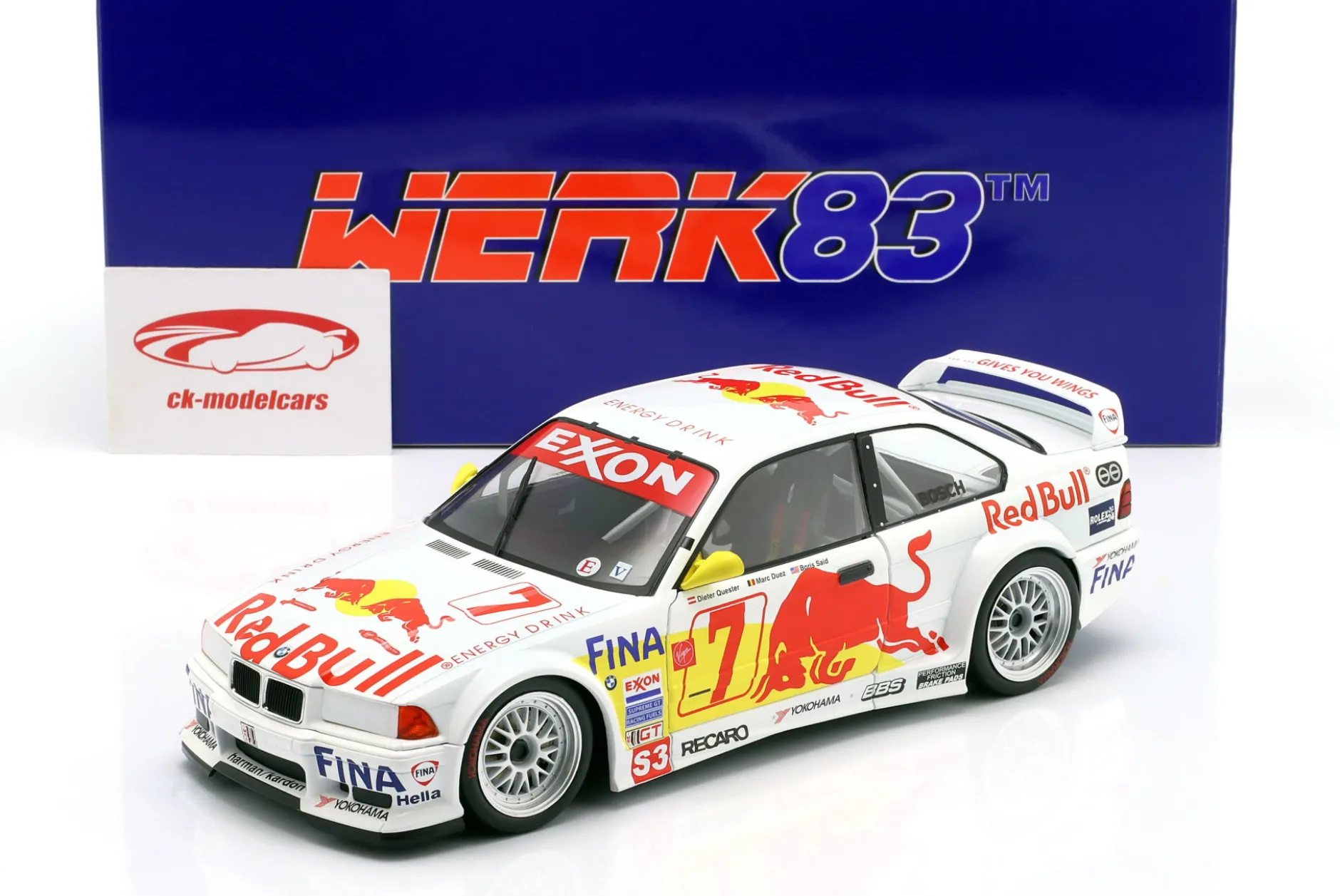 BMW M3 GTR (E36) #7 24h Daytona 1997 Duez, Quester, Said, Oestreich 1:18 WERK83