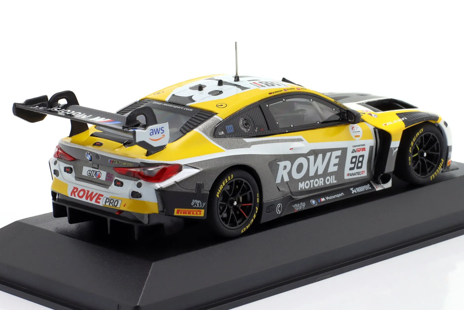 BMW M4 GT3 #98 Sieger 24h Spa 2023 Rowe Racing 1:43 Minichamps