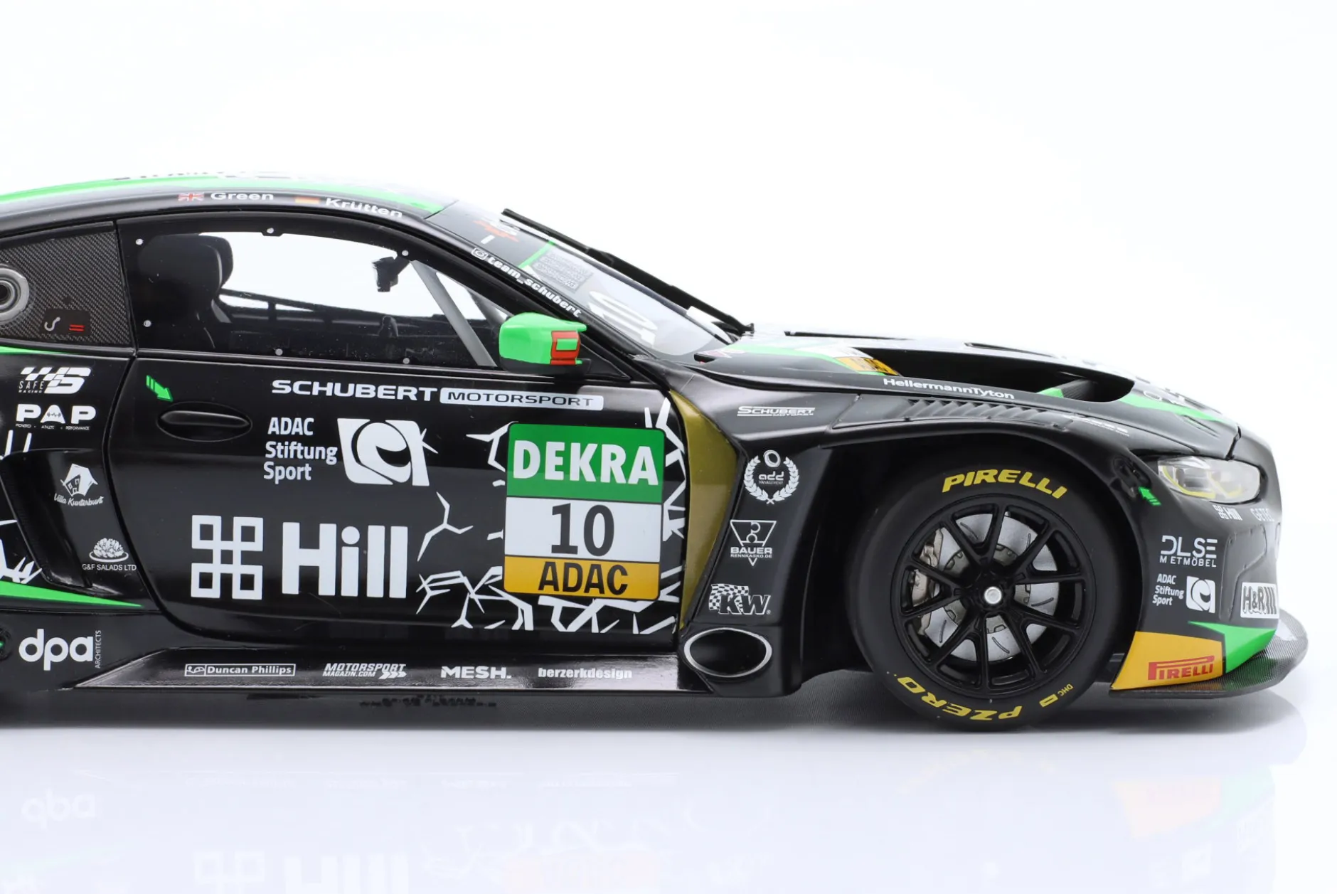 BMW M4 GT3 #10 Sieger Red Bull Ring ADAC GT Masters 2022 Green, Krütten 1:18 Minichamps