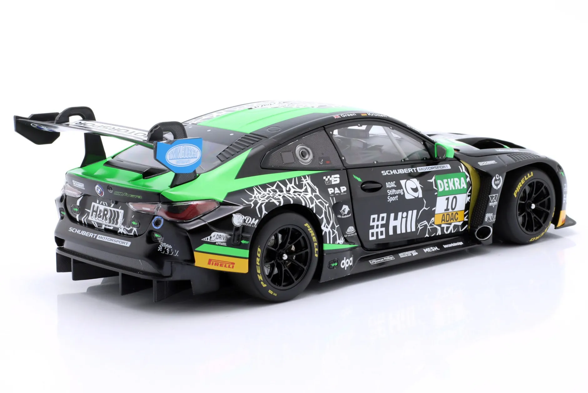 BMW M4 GT3 #10 Sieger Red Bull Ring ADAC GT Masters 2022 Green, Krütten 1:18 Minichamps