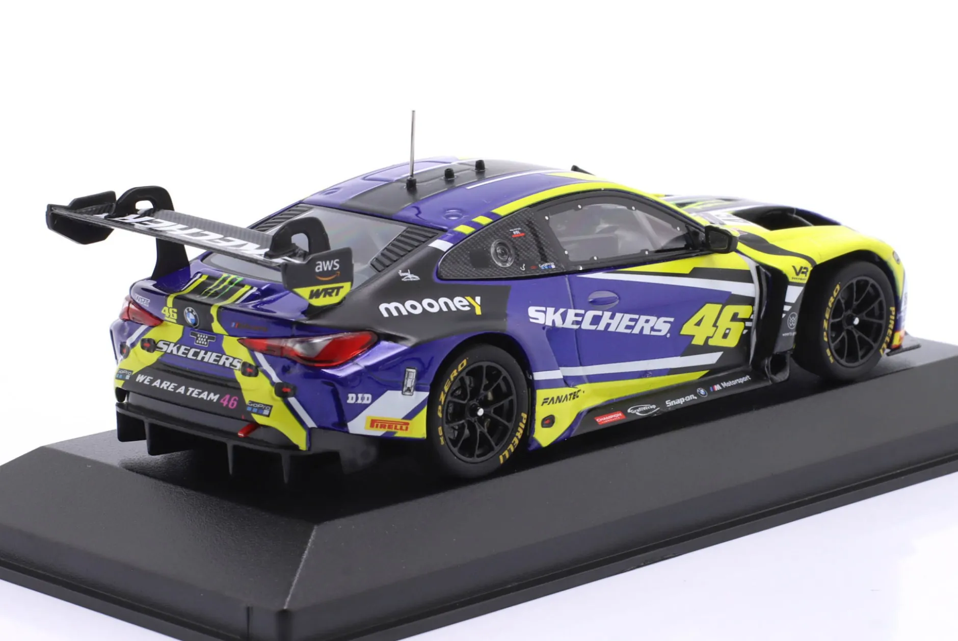 BMW M4 GT3 #46 Testcar 2023 Team WRT Valentino Rossi 1:43 Minichamps