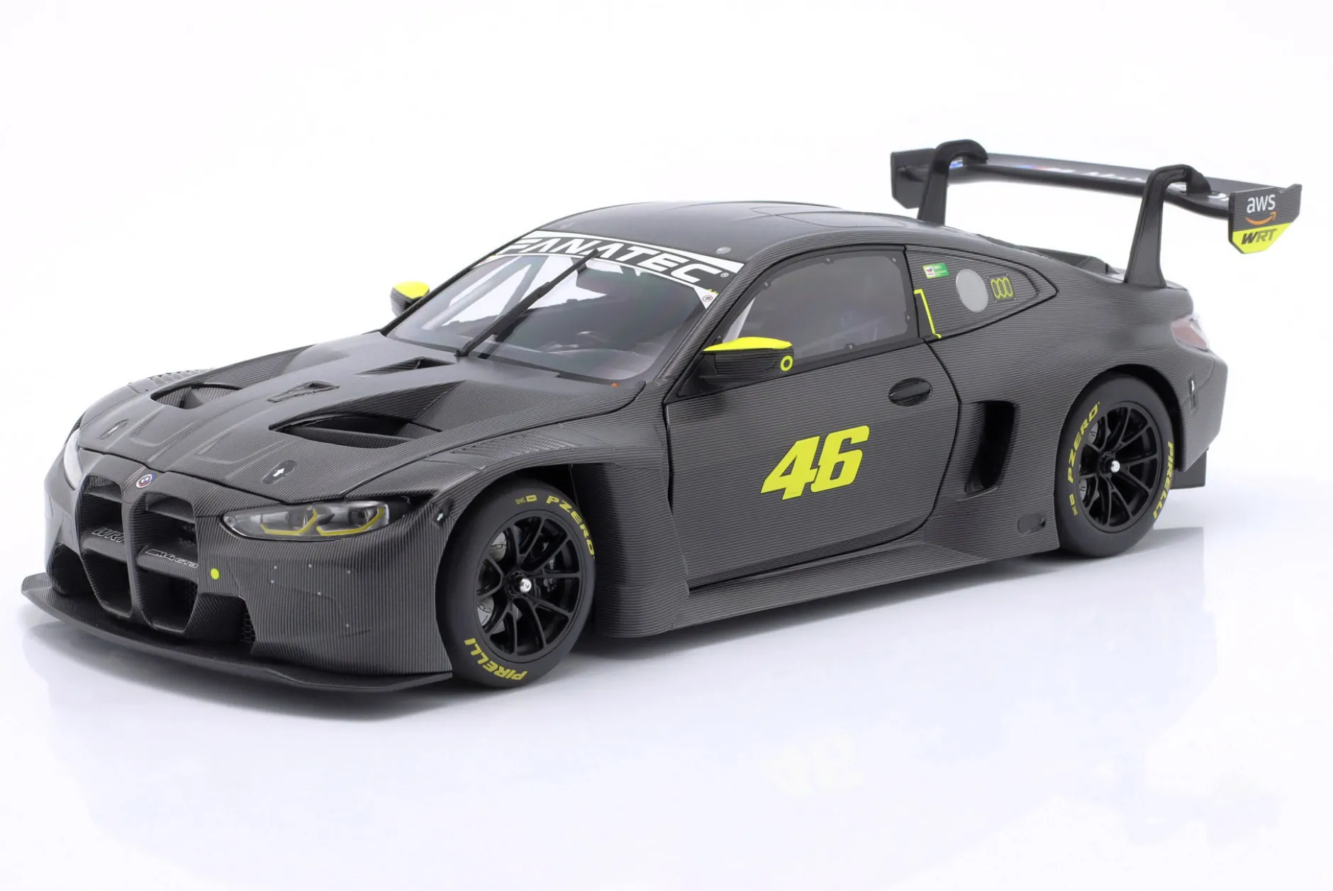 BMW M4 GT3 #46 Test Misano 2024 Valentino Rossi 1:18 Minichamps