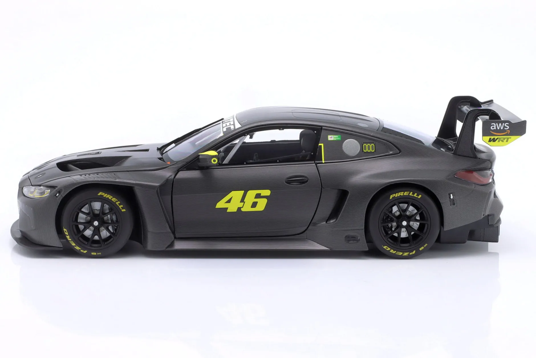 BMW M4 GT3 #46 Test Misano 2024 Valentino Rossi 1:18 Minichamps