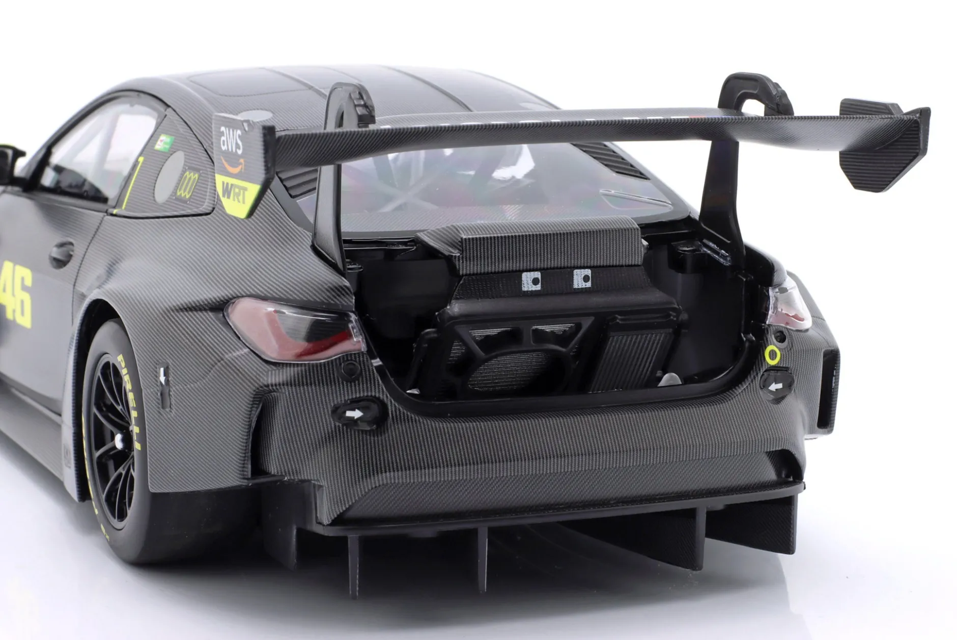 BMW M4 GT3 #46 Test Misano 2024 Valentino Rossi 1:18 Minichamps