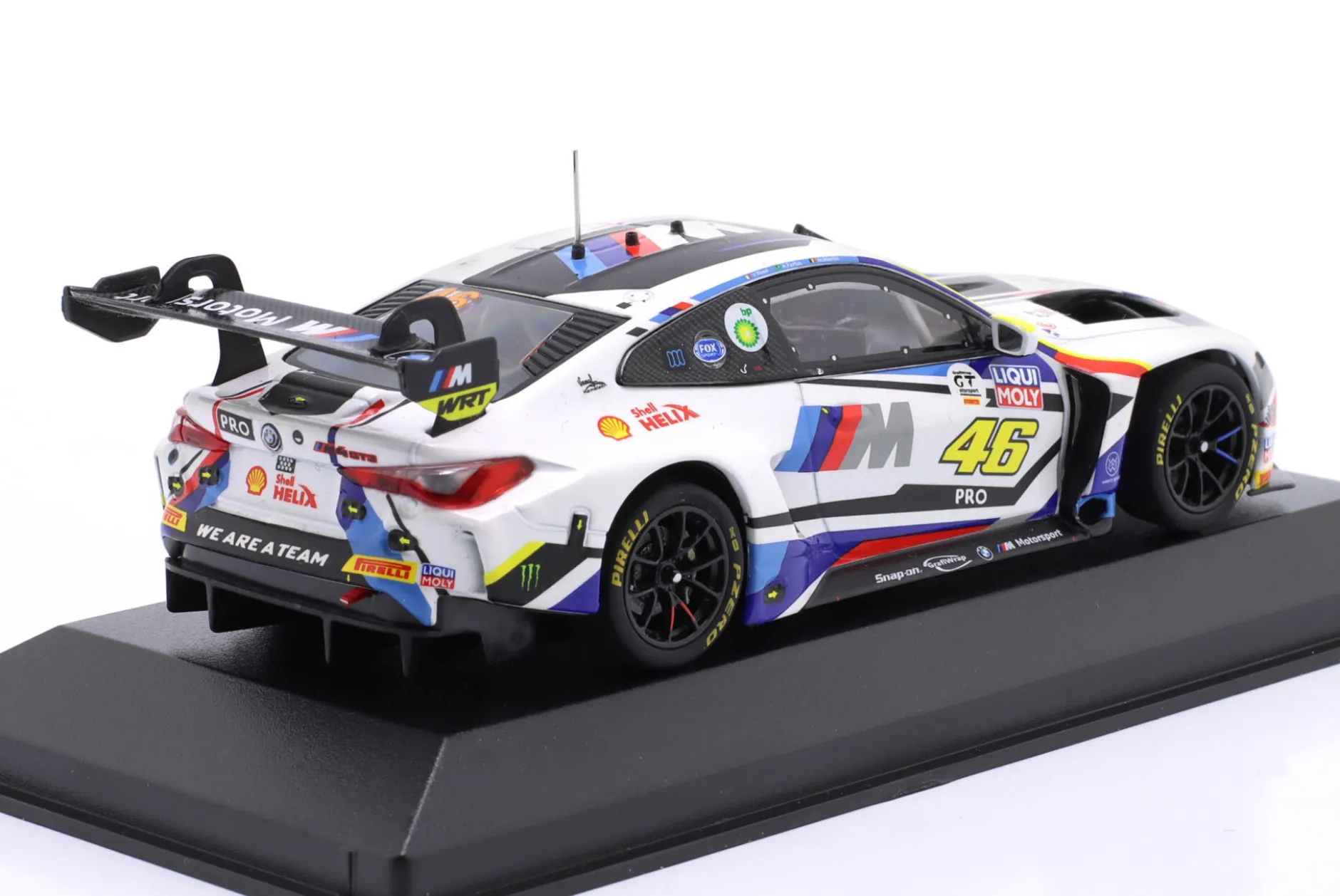 BMW M4 GT3 #46 6th 12h Bathurst 2023 Farfus, Martin, Rossi 1:43 Minichamps