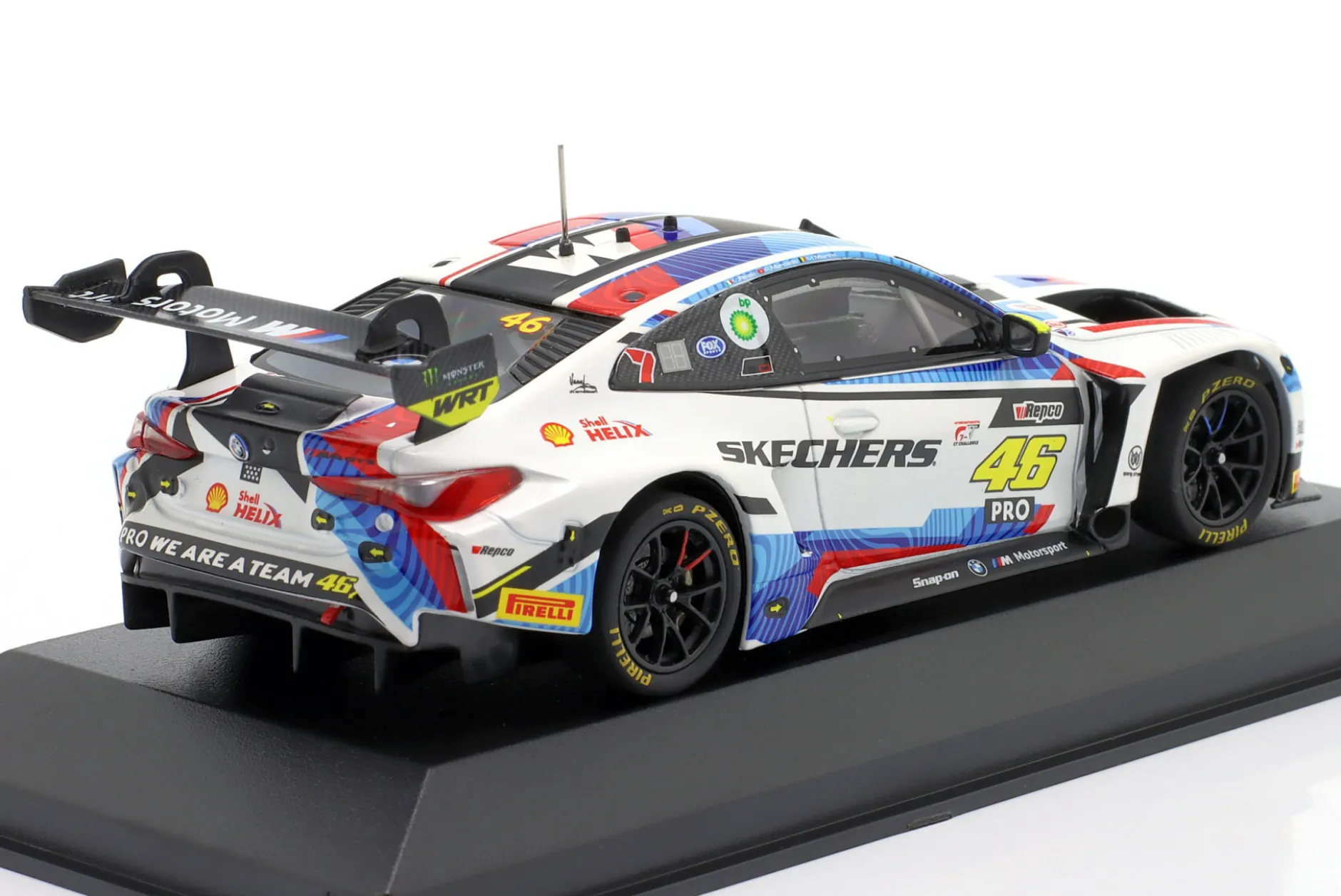 BMW M4 GT3 #46 5th 12h Bathurst 2024 Rossi, Martin, Marciello 1:43 Minichamps