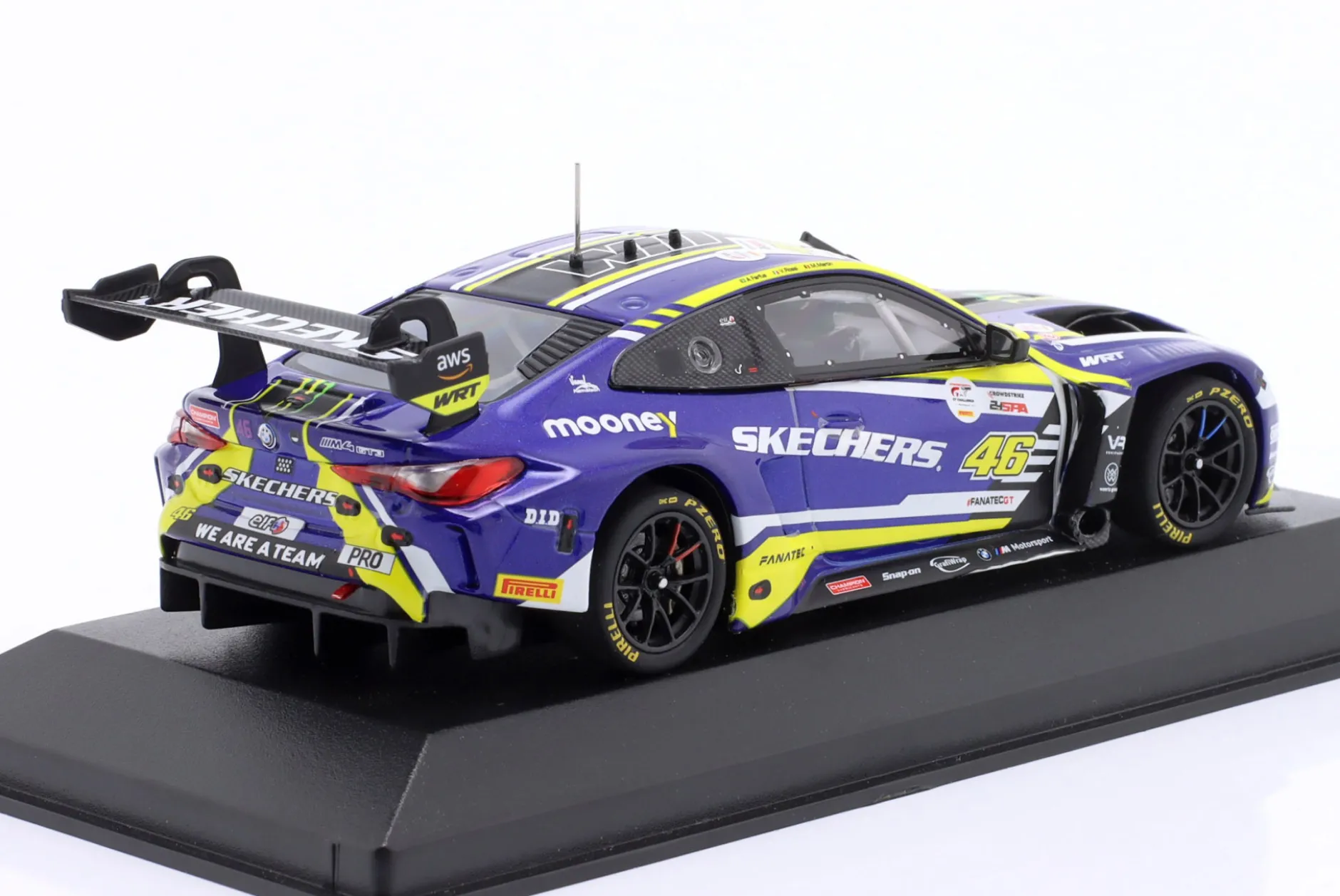 BMW M4 GT3 #46 6th 24h Spa 2023 Rossi, Martin, Farfus 1:43 Minichamps