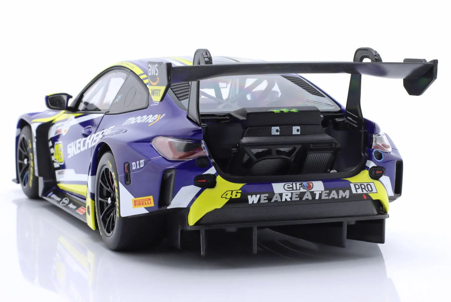 BMW M4 GT3 #46 6th 24h Spa 2023 Rossi, Martin, Farfus 1:18 Minichamps