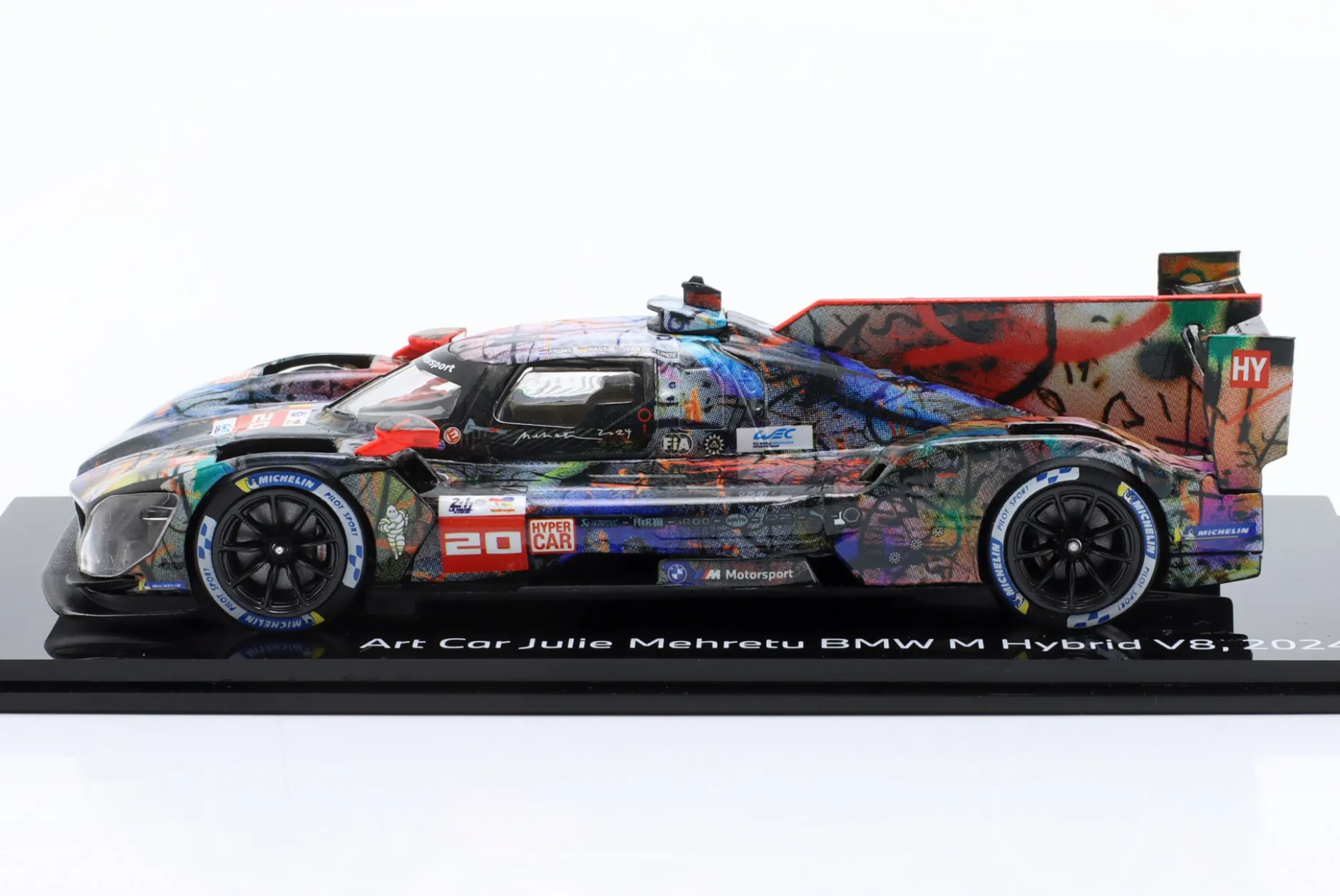 BMW M Hybrid V8 #20 24h LeMans 2024 Art Car Julie Mehretu 1:43 Norev