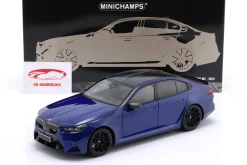 BMW M5 Limousine (G90) Baujahr 2024 blau metallic 1:18 Minichamps
