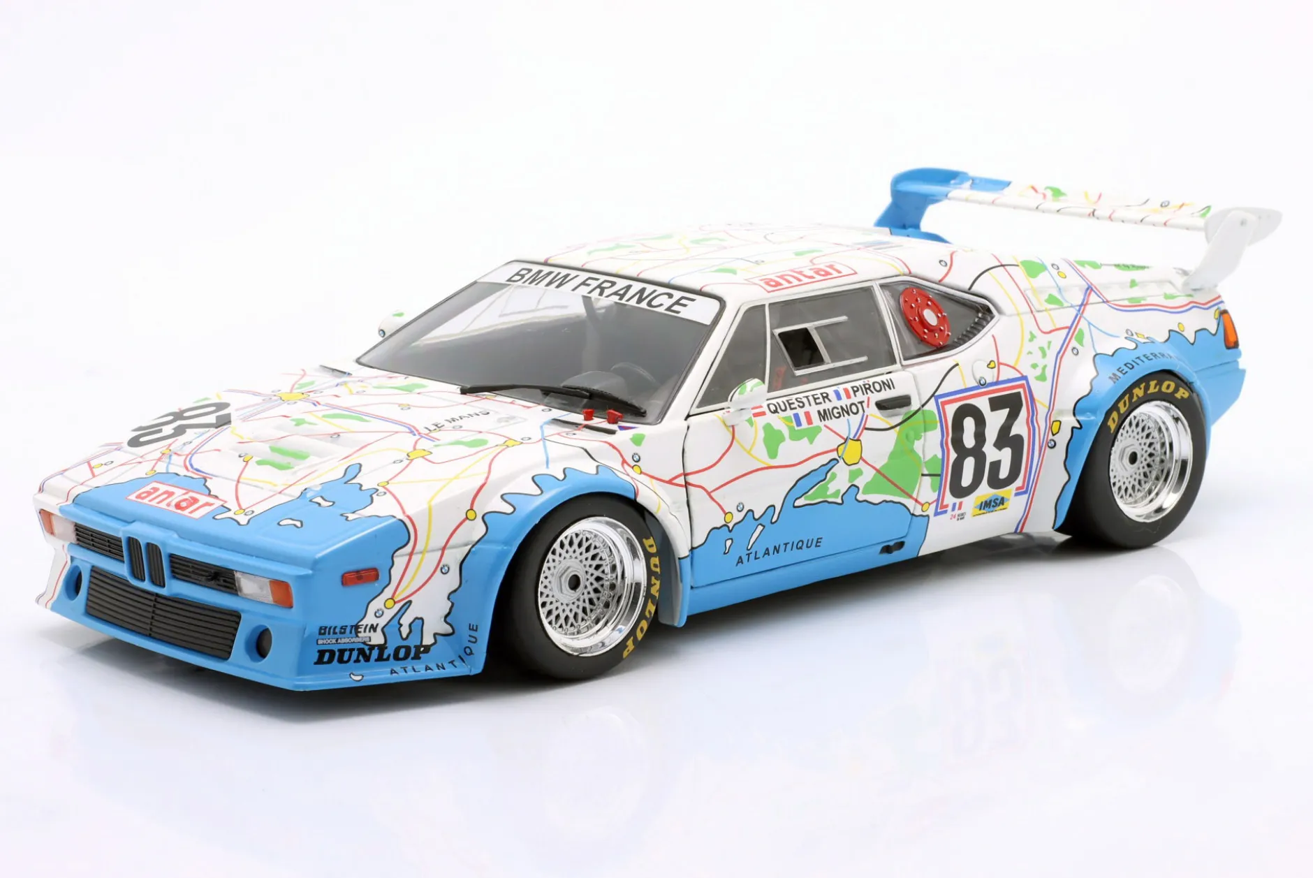 BMW M1 Procar #83 24h LeMans 1980 Quester, Pironi, Mignot 1:18 WERK83