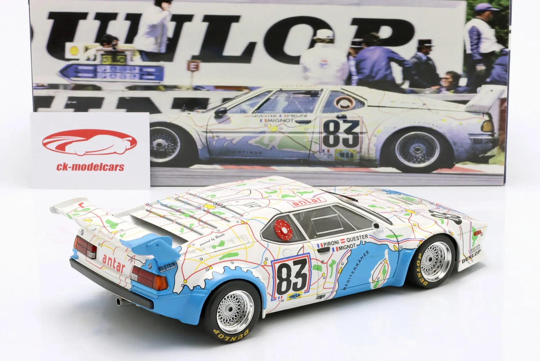BMW M1 Procar #83 24h LeMans 1980 Quester, Pironi, Mignot 1:18 WERK83