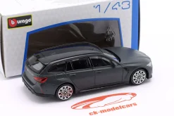 BMW M3 Touring Baujahr 2023 mattgrau 1:43 Bburago