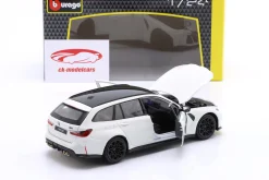 BMW M3 Touring Baujahr 2023 weiß 1:24 Bburago