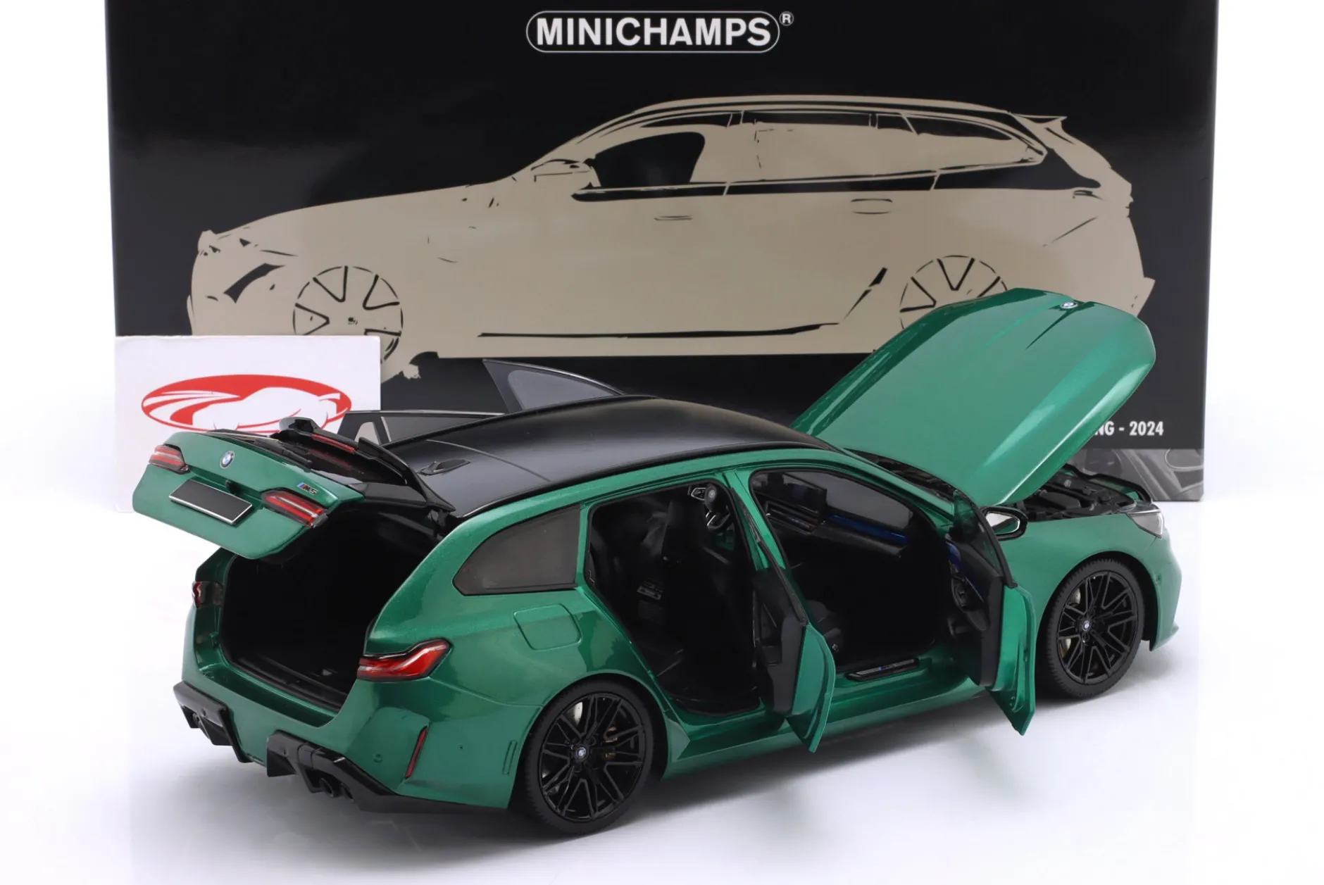 BMW M5 Touring (G99) Baujahr 2024 grün metallic 1:18 Minichamps