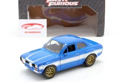 Brian's Ford Escort RS2000 MKI Fast & Furious 6 2013 blau / weiß 1:24 Jada Toys