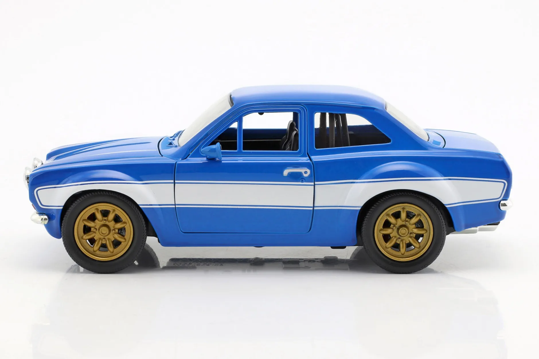 Brian's Ford Escort RS2000 MKI Fast & Furious 6 2013 blau / weiß 1:24 Jada Toys