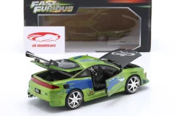 Brian's Mitsubishi Eclipse Fast & Furious (2001) grün / Dekor 1:24 Jada Toys