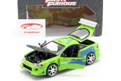 Brian's Mitsubishi Eclipse The Fast and the Furious 2001 grün 1:24 Jada Toys