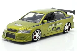 Brian's Mitsubishi Lancer Evo VII 2 Fast 2 Furious (2003) grün 1:24 Jada Toys