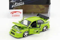 Brian's Mitsubishi Lancer Evolution VII 2 Fast 2 Furious 2003 1:24 Jada Toys