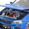 Brian´s Nissan Skyline GT-R (R34) Fast and Furious blau 1:24 Jada Toys