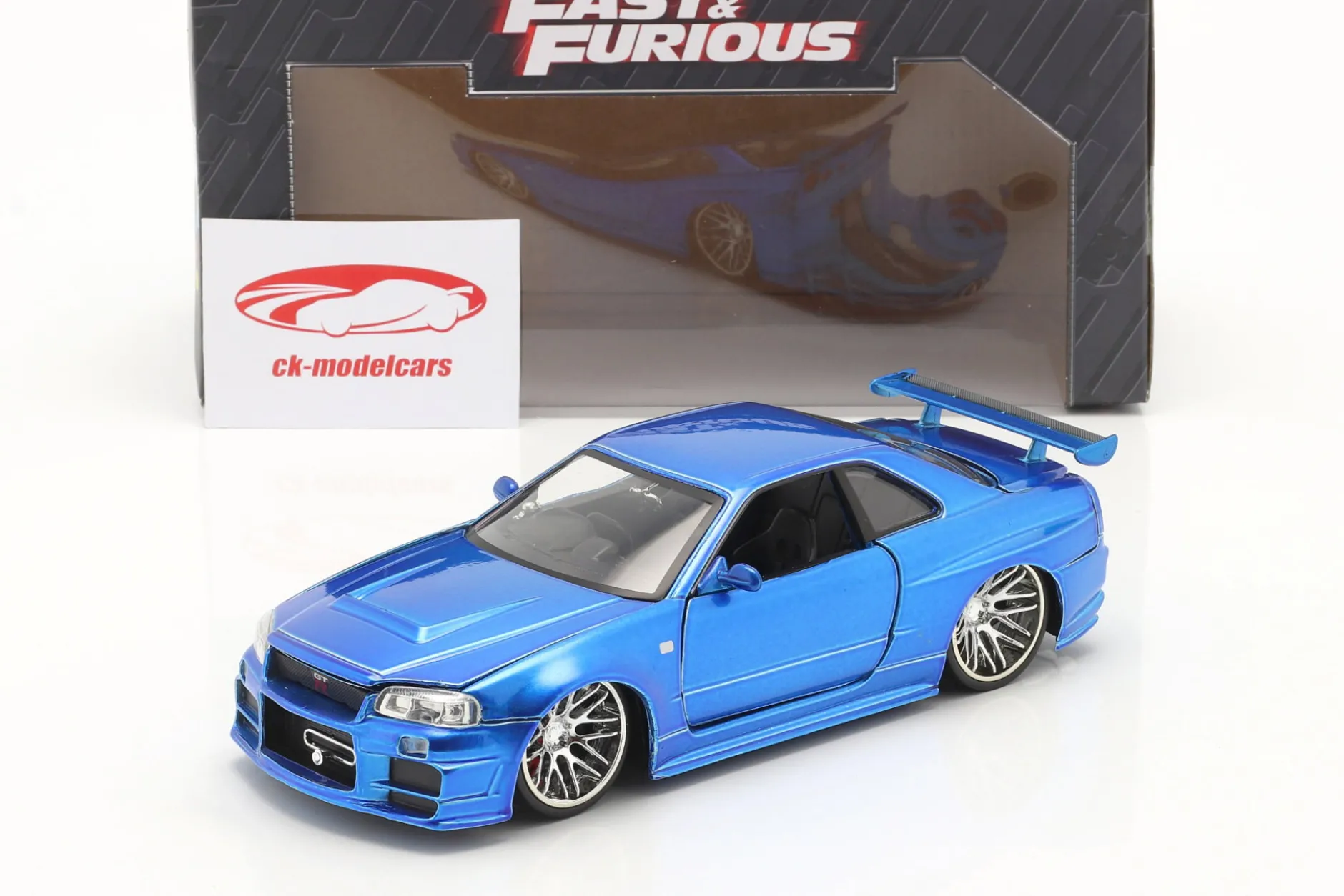 Brian´s Nissan Skyline GT-R (R34) Fast and Furious blau 1:24 Jada Toys