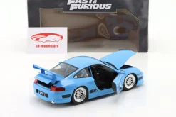 Brian's Porsche 911 (996) GT3 RS Fast and Furious 5 (2011) blau 1:24 Jada Toys