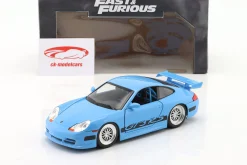 Brian's Porsche 911 (996) GT3 RS Fast and Furious 5 (2011) blau 1:24 Jada Toys