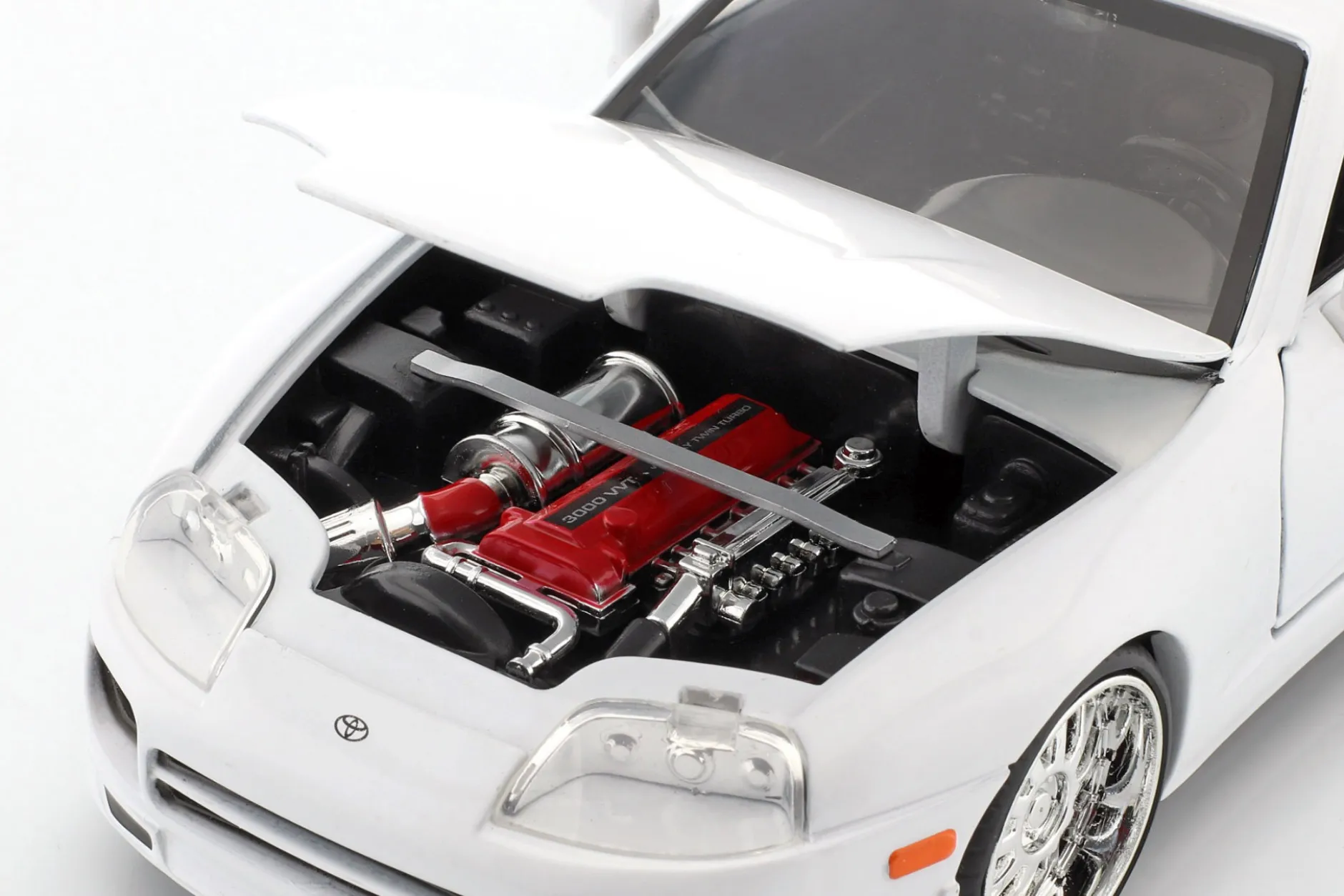 Brian's Toyota Supra aus dem Film Fast and Furious 7 2015 weiß 1:24 Jada Toys
