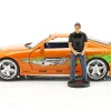 Brian's Toyota Supra 1995 Film Fast & Furious (2001) mit Figur 1:18 Jada Toys