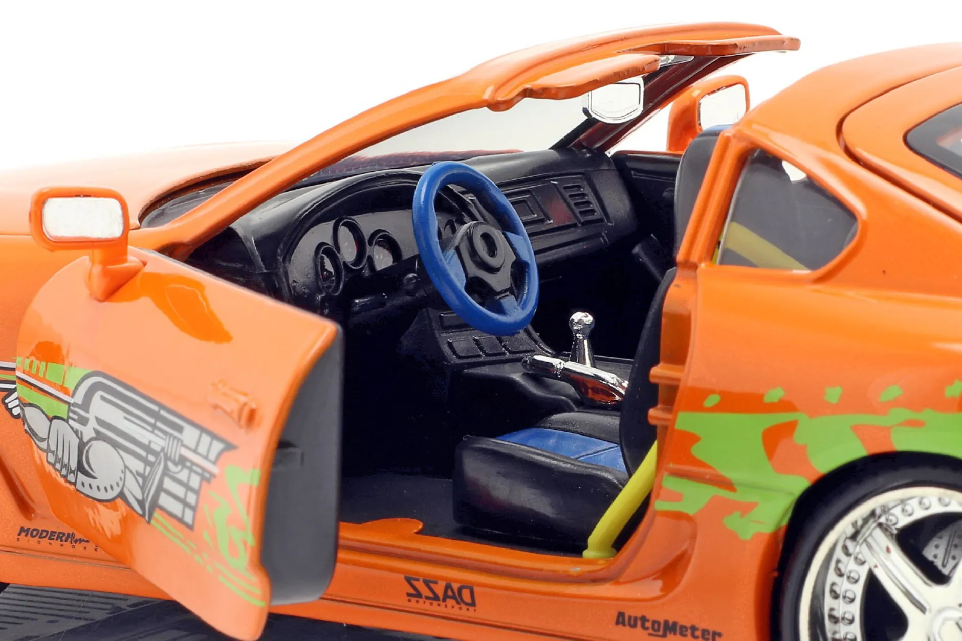 Brian's Toyota Supra 1995 Film Fast & Furious (2001) mit Figur 1:24 Jada Toys
