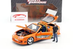 Brian's Toyota Supra 1995 Film Fast & Furious (2001) mit Figur 1:24 Jada Toys